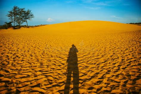 Red Sand Dunes and Sky Near Mui Ne, Vietnam Stock Image - Image of dune ...