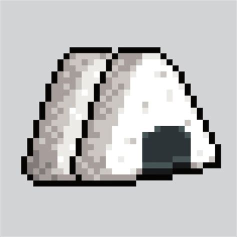 Premium Vector Pixel Art Illustration Onigiri Pixelated Onigiri