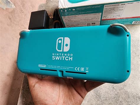 Nintendo Switch Lite CFW Atmos Turquoise Fullset 128GB 00 Video Game