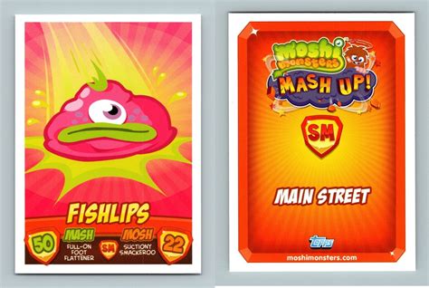 Fishlips Moshi Monsters Mash Up Series Topps Trading Card Ebay