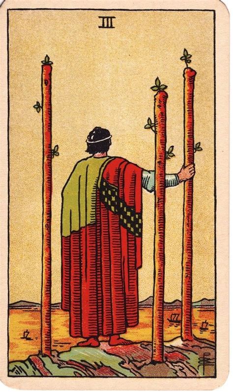 Three Of Wands Tarot Card Meaning He Symbolizes Established Artofit