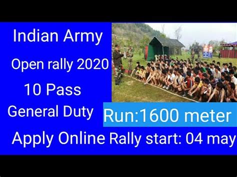 Th Pass Join Indian Army Open Rally Bharti Online Apply Last