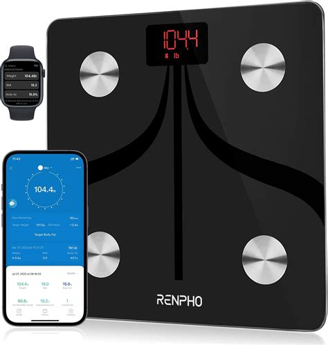 Bluetooth Smart Body Fat Scale By Renpho Usb Rechargeable Digital