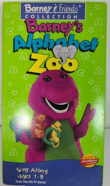 Barney Barneys Alphabet Zoo Vhs 1994 For Sale Online Ebay