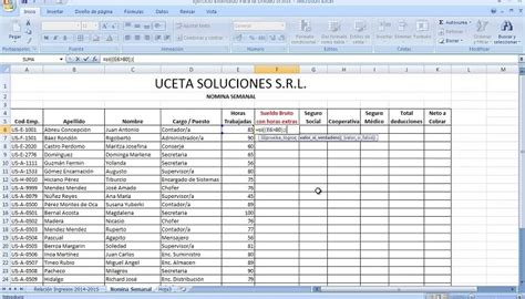 ¿cómo Hacer Formato De Nómina En Excel Pasos A Seguir