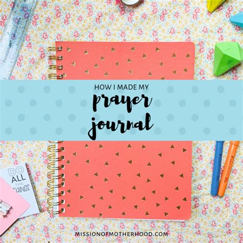 Prayer Journal Mission Of Motherhood