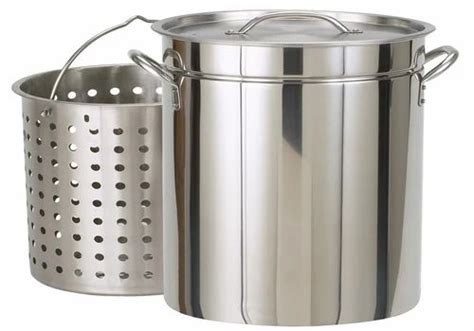 Stainless Steel Stock Pots at best price in Mumbai by Bright International | ID: 4775027262