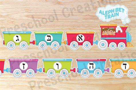 Alef Beis Train Curriculum Bundle Preschool Creations