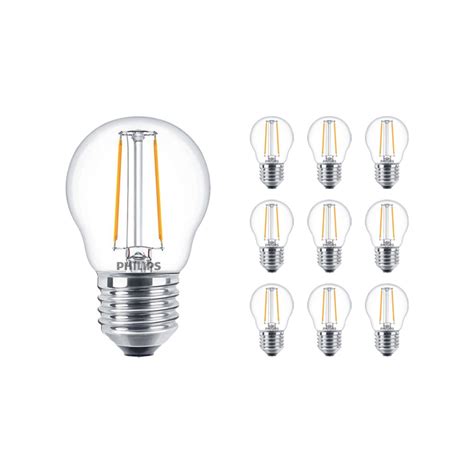 Lot 10x Philips Corepro LEDbulb E27 Poire Claire 7W 806lm 827 Blanc