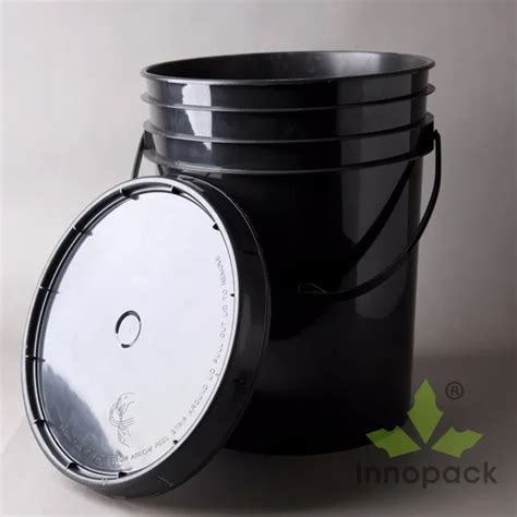 Heavy Duty Gallon Black Bucket L Oil Paint Bucket Factory Price