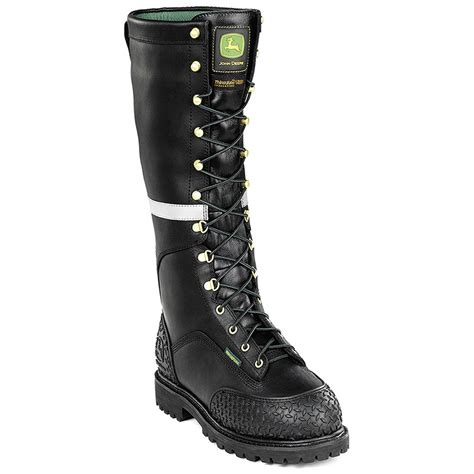 Mens John Deere® 16 Safety Toe Waterproof Insulated Miner Boots With