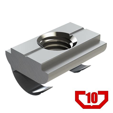 Roll In Nut 10mm Slot W Leaf Spring 5 16 18 Thread Framing