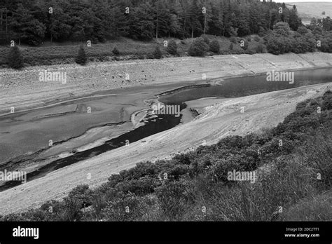 Low Water Levels In The Howden Reservoir In The Upper Derwent Valley In