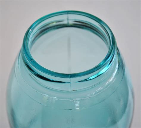 Vintage 1896~1910 Ball Mason Blue 12 Half~gallon Fruit Canning Jar ~ Crude Ebay