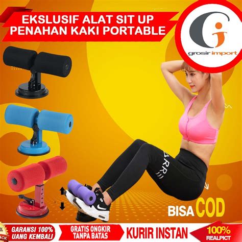 Jual Alat Sit Up Portable Alat Olahraga Rumahan Penahan Kaki Sit Up