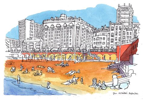 La plage des Catalans à Marseille BALADES DESSINÉES