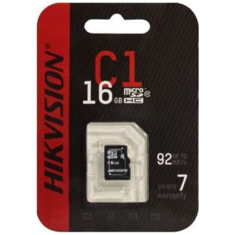 Купить карта памяти microSDHC 16Gb Hikvision Class 10 UHS I U1 HS TF C1