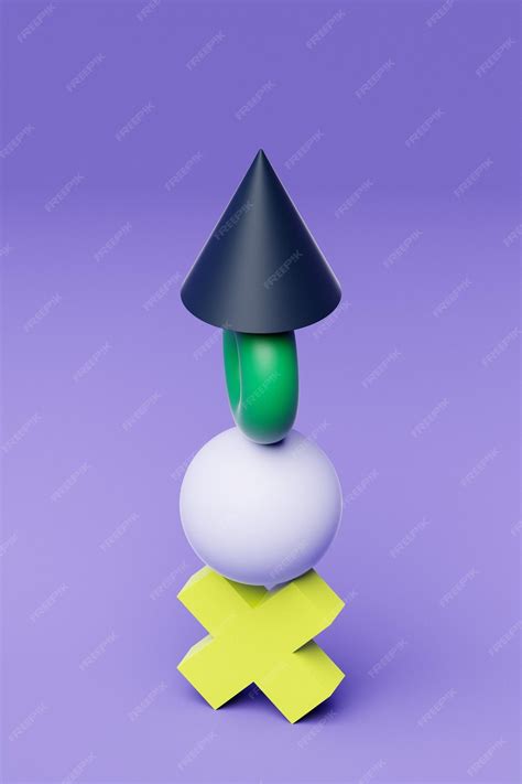 Premium Photo 3d Illustration Of A Pyramid Of Multicolored Geometric