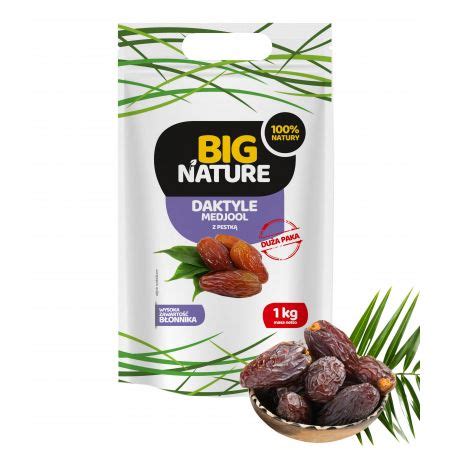 Daktyle Królewskie XXL Medjool JUMBO z pestką 1 kg Big Nature