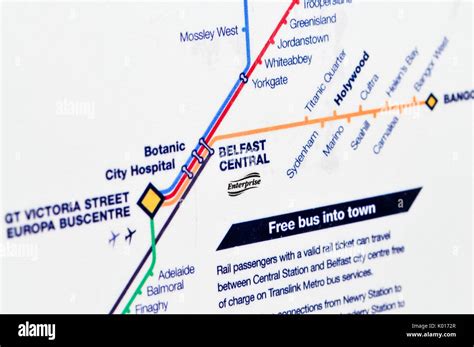 Northern Ireland Rail Network Map