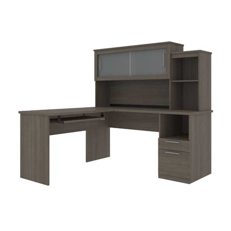 Innova 60W L-Shaped Desk with Hutch | Bestar