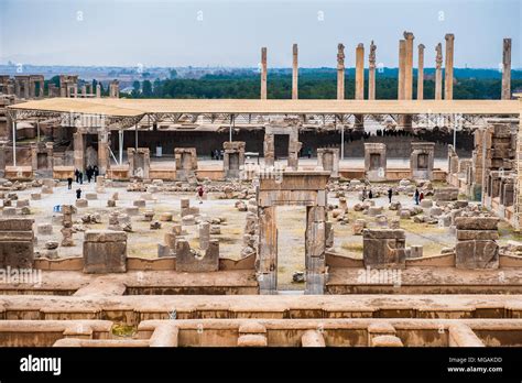 Ancient city of Persepolis, Iran. UNESCO World heritage site Stock ...