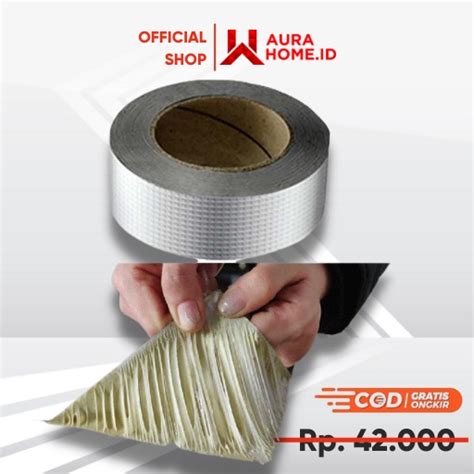 Jual Lakban Aluminium Foil Adhesive Super Tape Lakban Perekat Isolasi