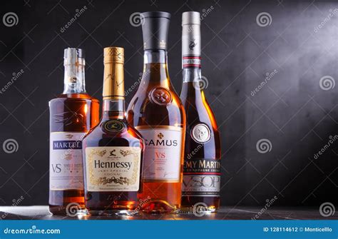 Bottles Of Famous Cognac Brands Editorial Photography Image Of Jean