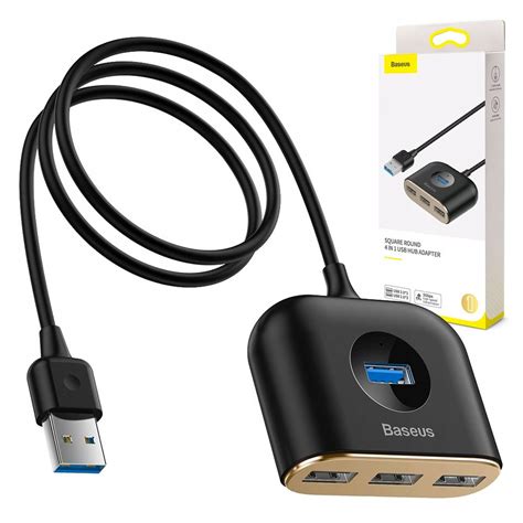 BASEUS HUB PRZEJŚCIÓWKA ROZDZIELACZ 3x USB 2 0 USB 3 0 KABEL PRZEWÓD