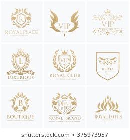 Similar Images Stock Photos Vectors Of Luxury Logo Set With Heraldic