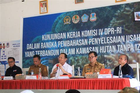 KUNJUNGAN KERJA KOMISI IV DPR RI DI TAMAN NASIONAL BUNAKEN Balai