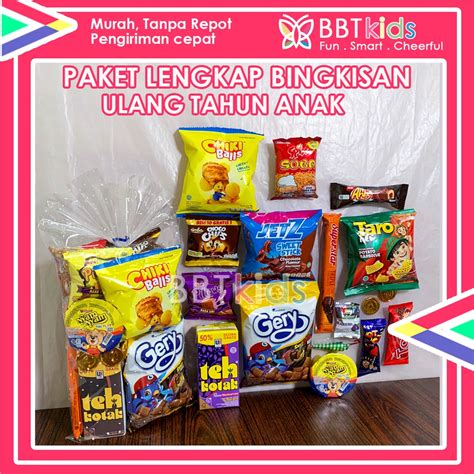 Jual Paket Snack Ulang Tahun Anak Murah Lengkap Bingkisan Ultah Hampers