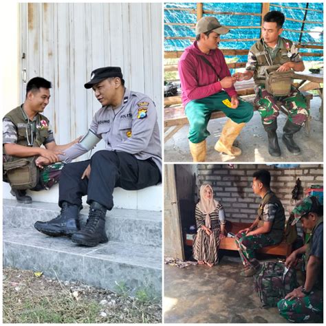 Pastikan Kondisi Anggota Satgas Tmmd Ke Dan Warga Desa Brengkok