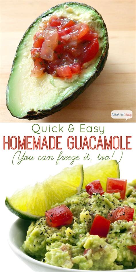 Easy Guacamole Recipe to Make Ahead & Freeze - Atta Girl Says