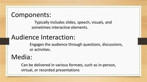 Presentation And Its Stages Pptx