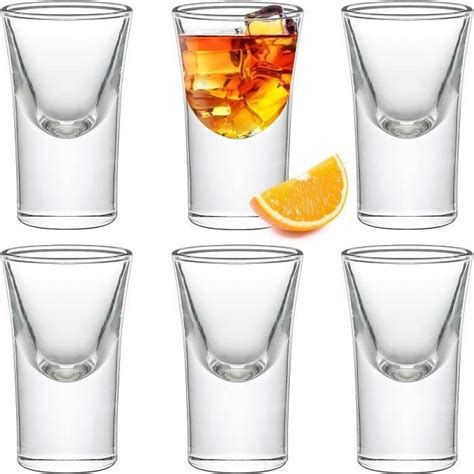 Lot De Verres Shot Transparents De Ml Avec Base Lourde Pour