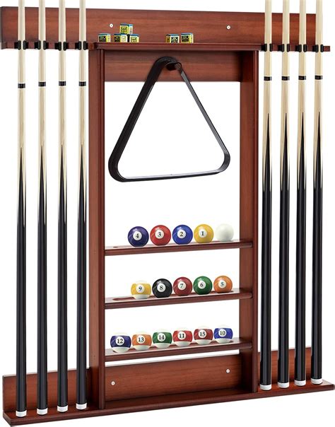 Goplus Support Pour Queues De Billard En Bois De Pin Porte Queue De