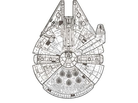 How To Draw The Millennium Falcon