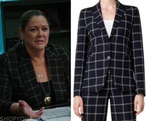 Law And Order Season 22 Episode 10 Kate S Black Windowpane Blazer Shop Your Tv