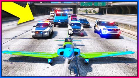 TROLLING COPS IN A PLANE GTA 5 Mods YouTube