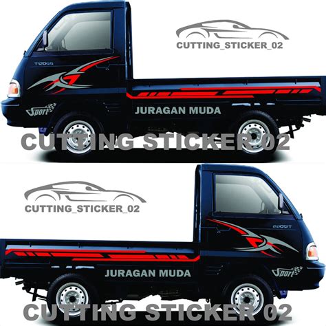 Jual Sticker Mobil Pick Up Mitsubishi Tss Striping Sticker Mobil Pickup