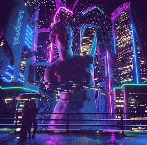 𝘞𝘦𝘭𝘤𝘰𝘮𝘦 𝘵𝘰 𝘙𝘦𝘵𝘳𝘰𝘸𝘢𝘷𝘦 𝘊𝘪𝘵𝘺 Cyberpunk Aesthetic Cyberpunk Art