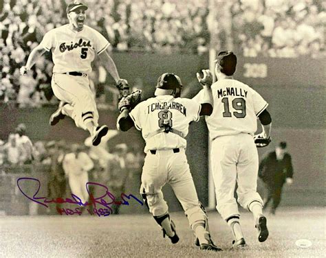 Brooks Robinson Autographed Jsa Coa X Photo World Series Orioles