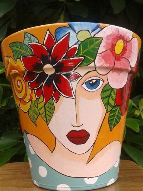 Pin By C Line Dionne On Artisanat Faire Flower Pot Art Decorated