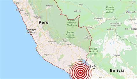 Chile Sismo De Magnitud 41 Se Registró En Tacna Esta Mañana Temblor Igp Sociedad La