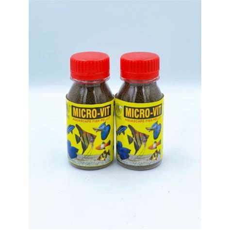 Pelet Microvit Micro Vit Mikrovit Mikro Vit Pakan Ikan Hias Aquascape