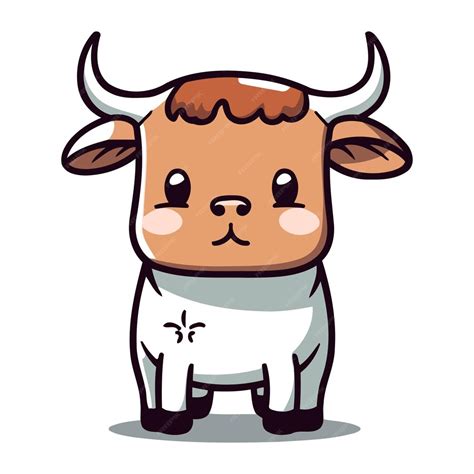 Premium Vector Cute Cow Cartoon Character Cute Cow Cartoon Vector