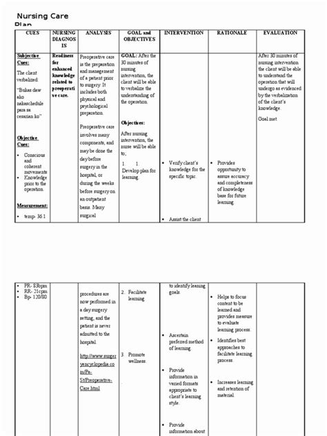 Nursing Care Plan For Anxiety Evaluation Taxpractitionerkerala