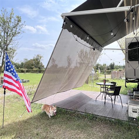 Snapklik Dulepax Rv Awning Shade Screen X Beige Mesh Rv