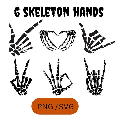 Skeleton Hands Svg Skeleton Svg Skull Skeleton Hand Clipart Etsy